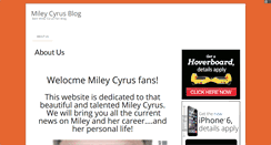 Desktop Screenshot of mileycyrusblog.info